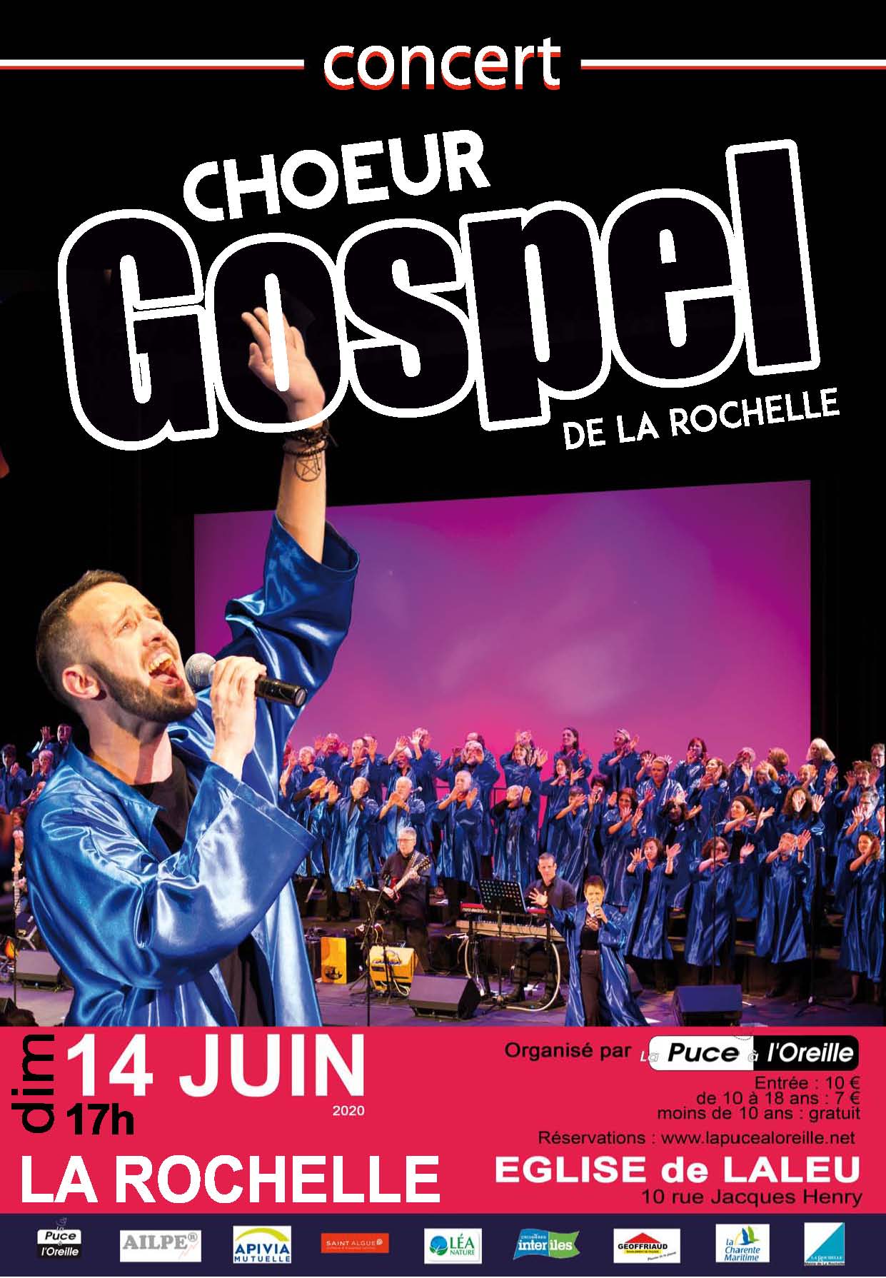 20 06 14 Affiche Gospel LA ROCHELLE Laleu